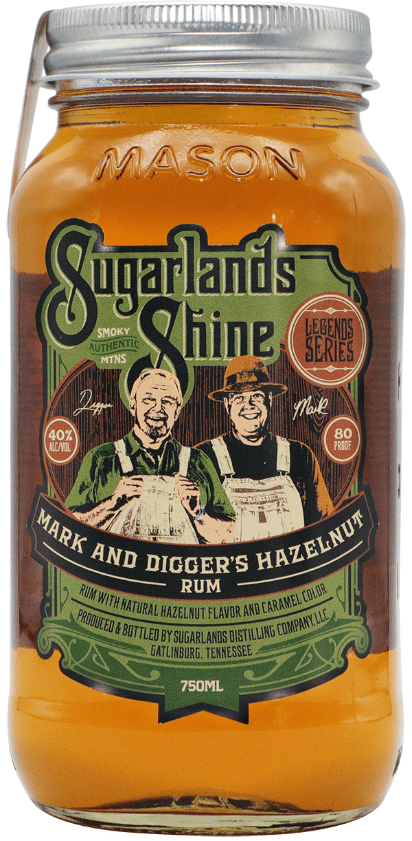 Sugarlands Shine Mark & Digger's Hazelnut Rum 750ml - Captain Caskwell