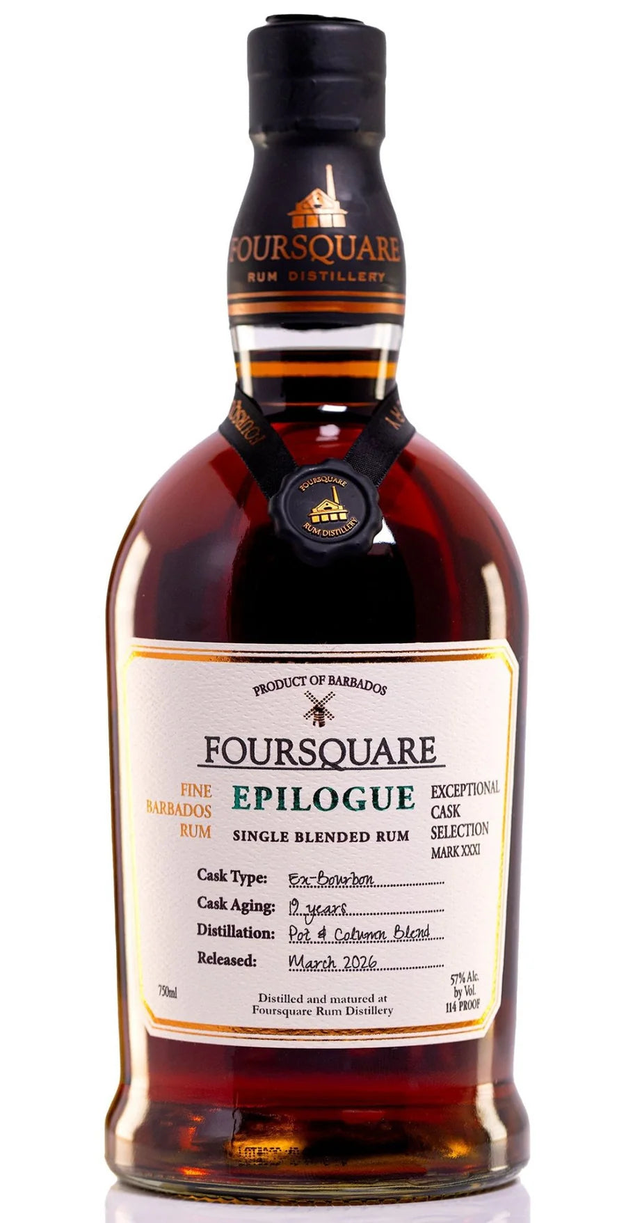 Foursquare Exceptional Cask Selection Mark XXXI “Epilogue” Rum 2026 750ml
