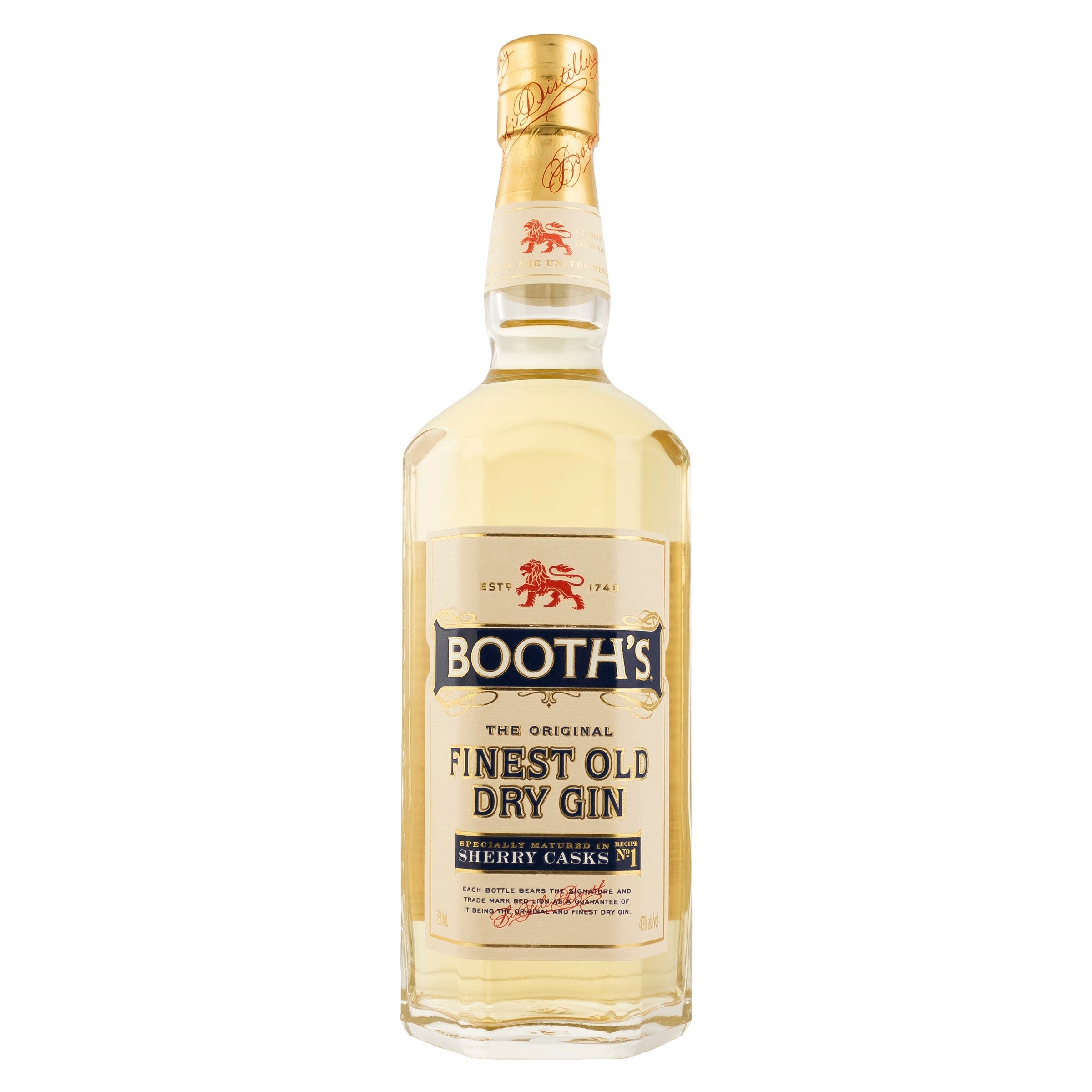 Booths The Original Finest Old Dry Gin Sherry Cask 750ml - Captain Caskwell