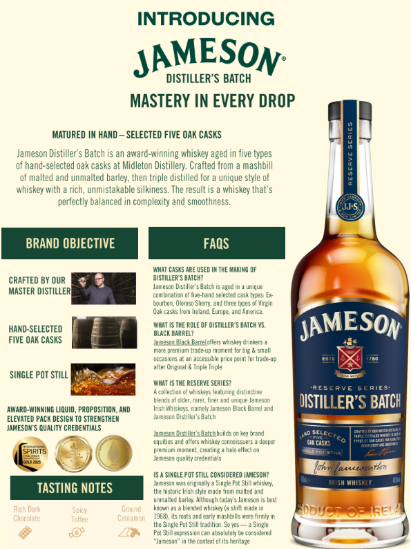 Jameson Distiller's Batch Irish Whiskey