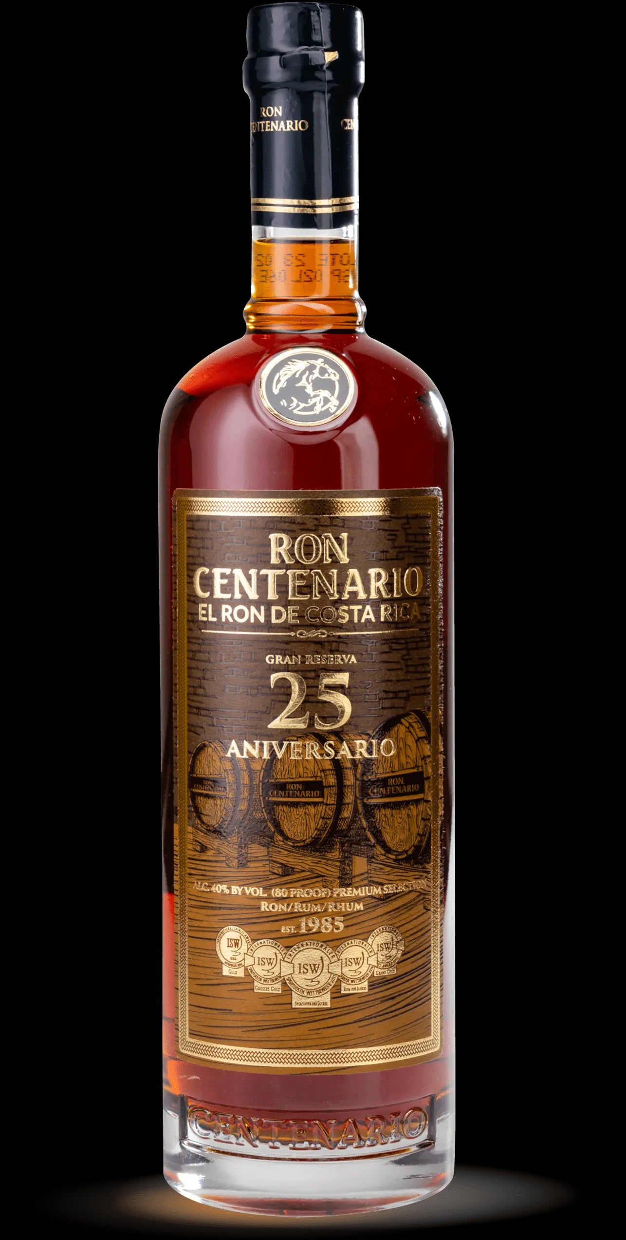 Ron Centenario El Ron De Costa Rica Aniversario 25 year 750ml - Captain Caskwell