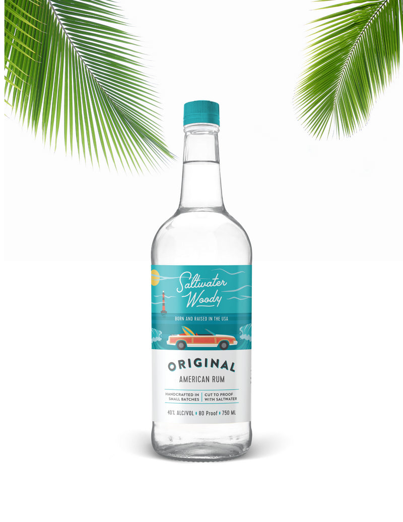 Saltwater Woody Rum Original American Rum 750ml - Captain Caskwell