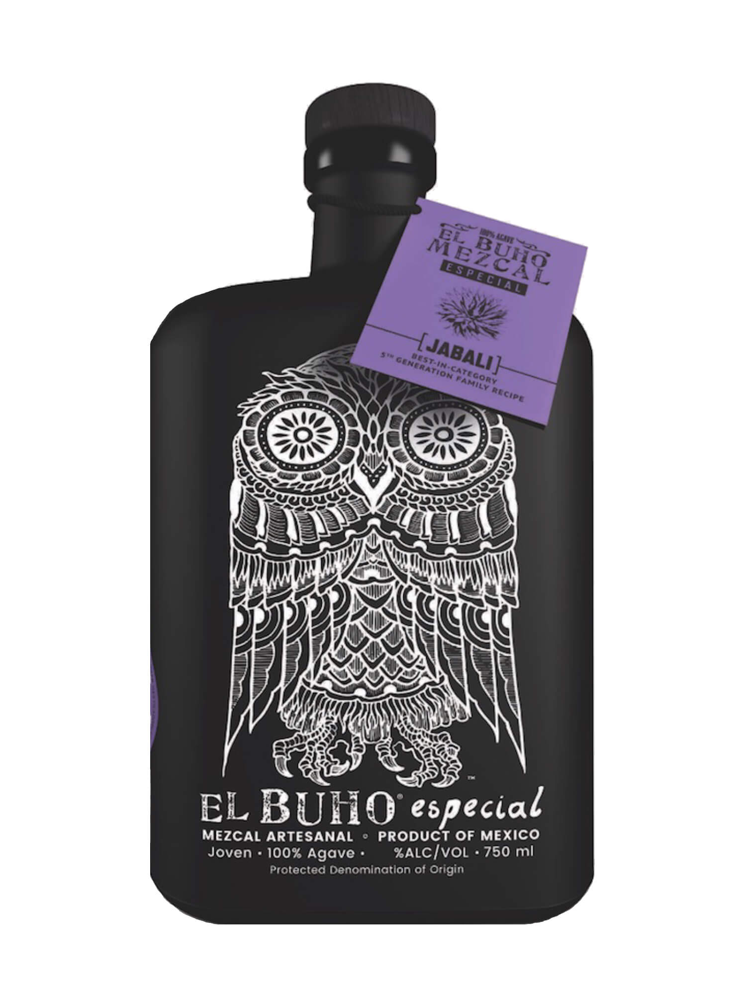 El Buho Jabali Especial Mezcal Artesanal Joven 750 ml - Captain Caskwell