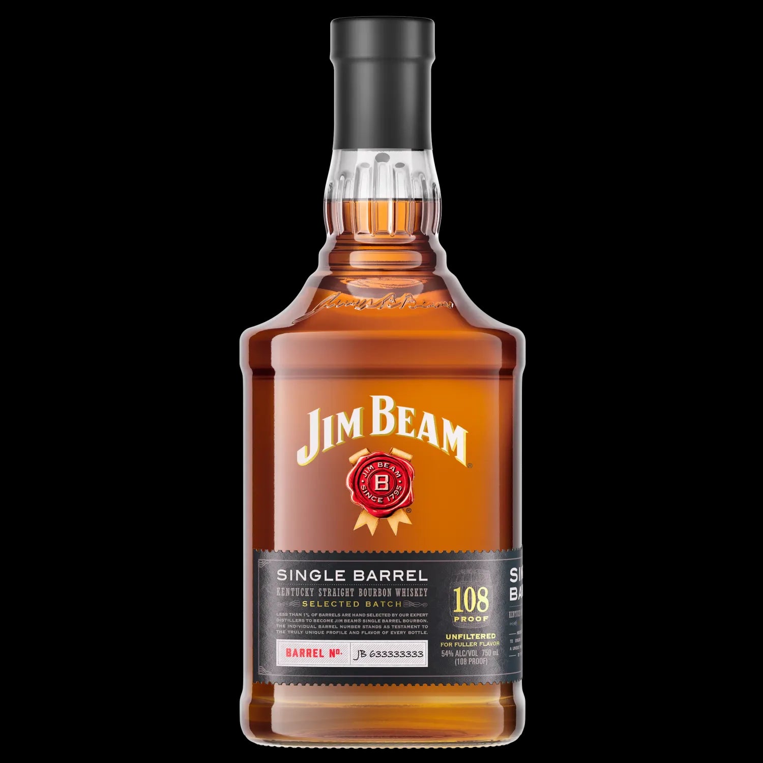 Jim Beam Single Barrel Bourbon Whiskey 750 ml - Captain Caskwell