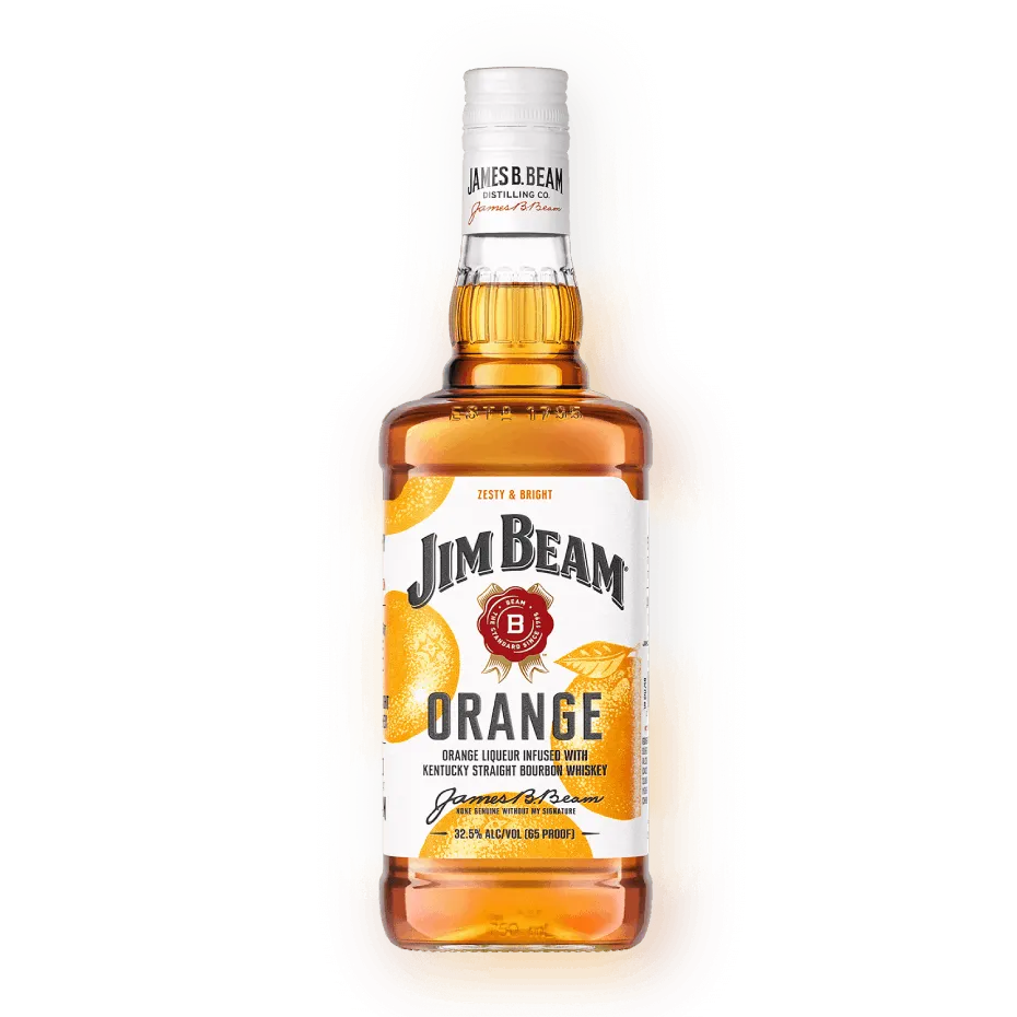Jim Beam Orange Kentucky Straight Bourbon Whiskey 750 ml - Captain Caskwell