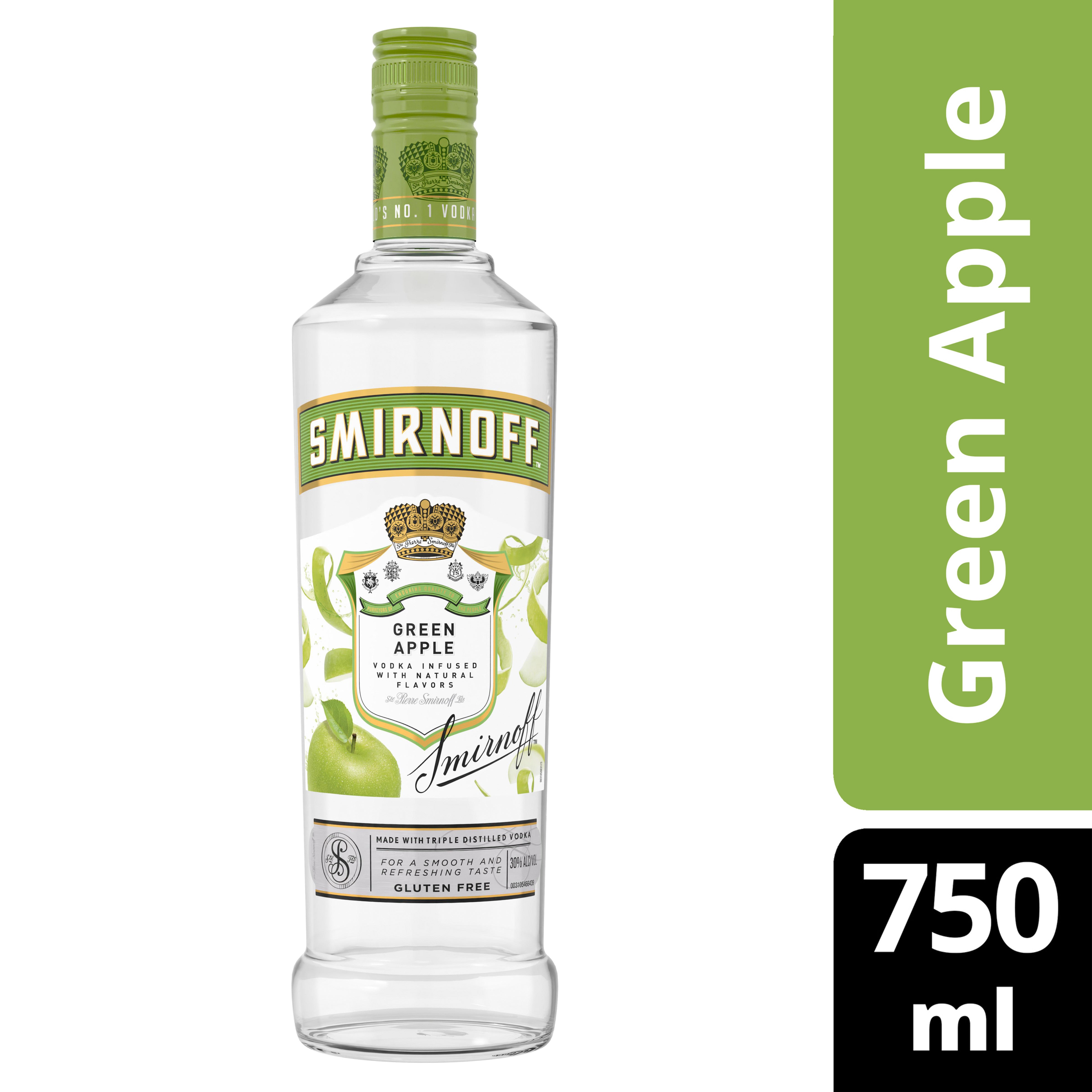 Smirnoff Green Apple Infused 750 ml - Captain Caskwell