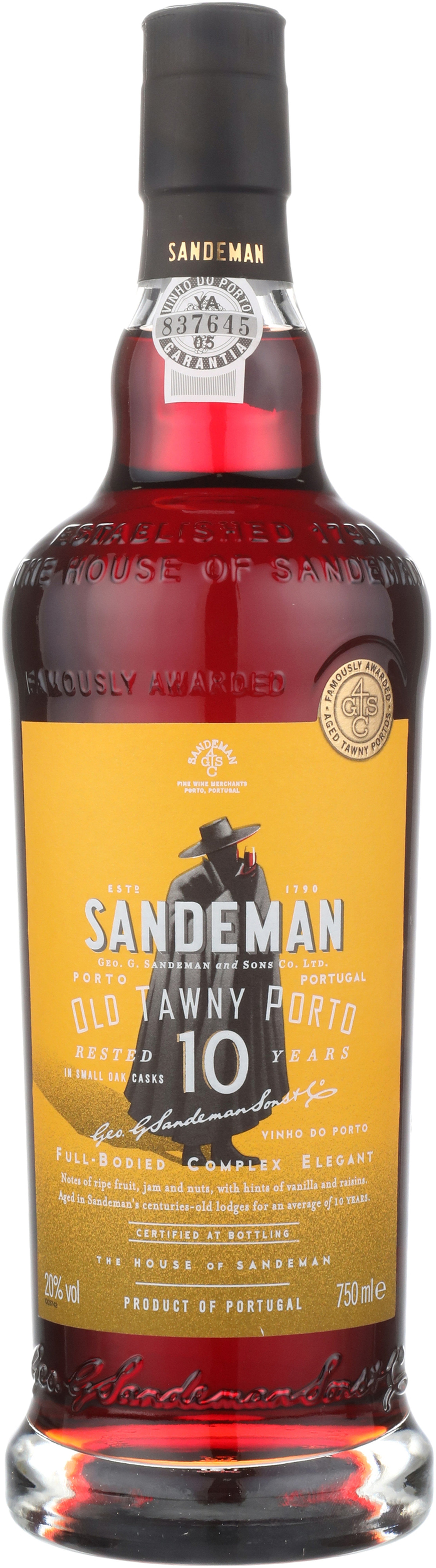 Sandeman Tawny Port 10 Year 750 ml - Captain Caskwell
