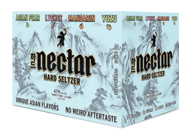 Nectar Unique Asian Flavor Hard Seltzer 12 pack 12 FL - Captain Caskwell