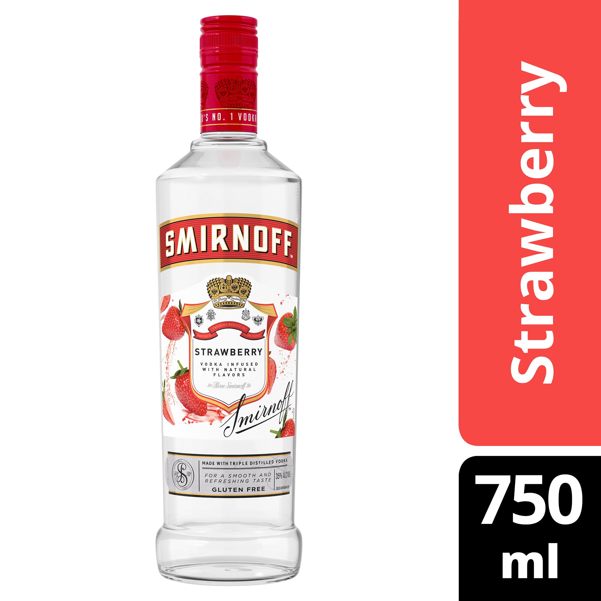 Smirnoff Strawberry Infused 750 ml - Captain Caskwell