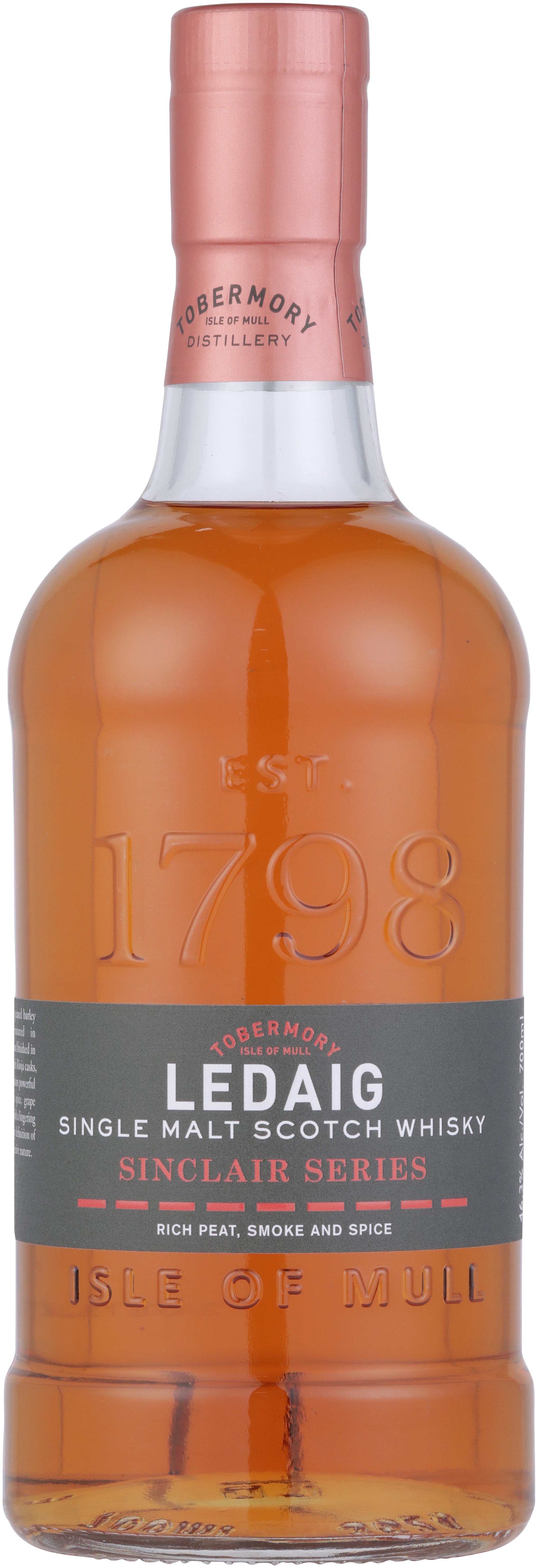 Ledaig Single Malt Scotch Sinclair Series Isle of Mule Rioja Cask Finish 700 ml - Captain Caskwell