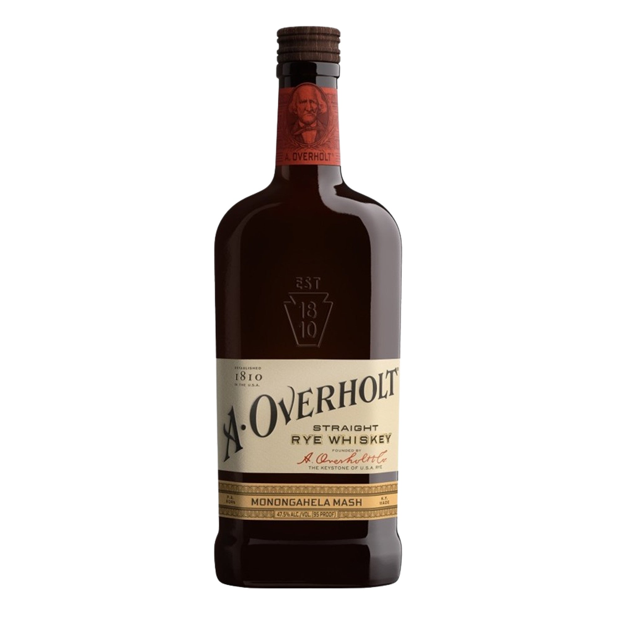 A Overholt Straight Rye Monongahela Mash 4 year 750 ML - Captain Caskwell