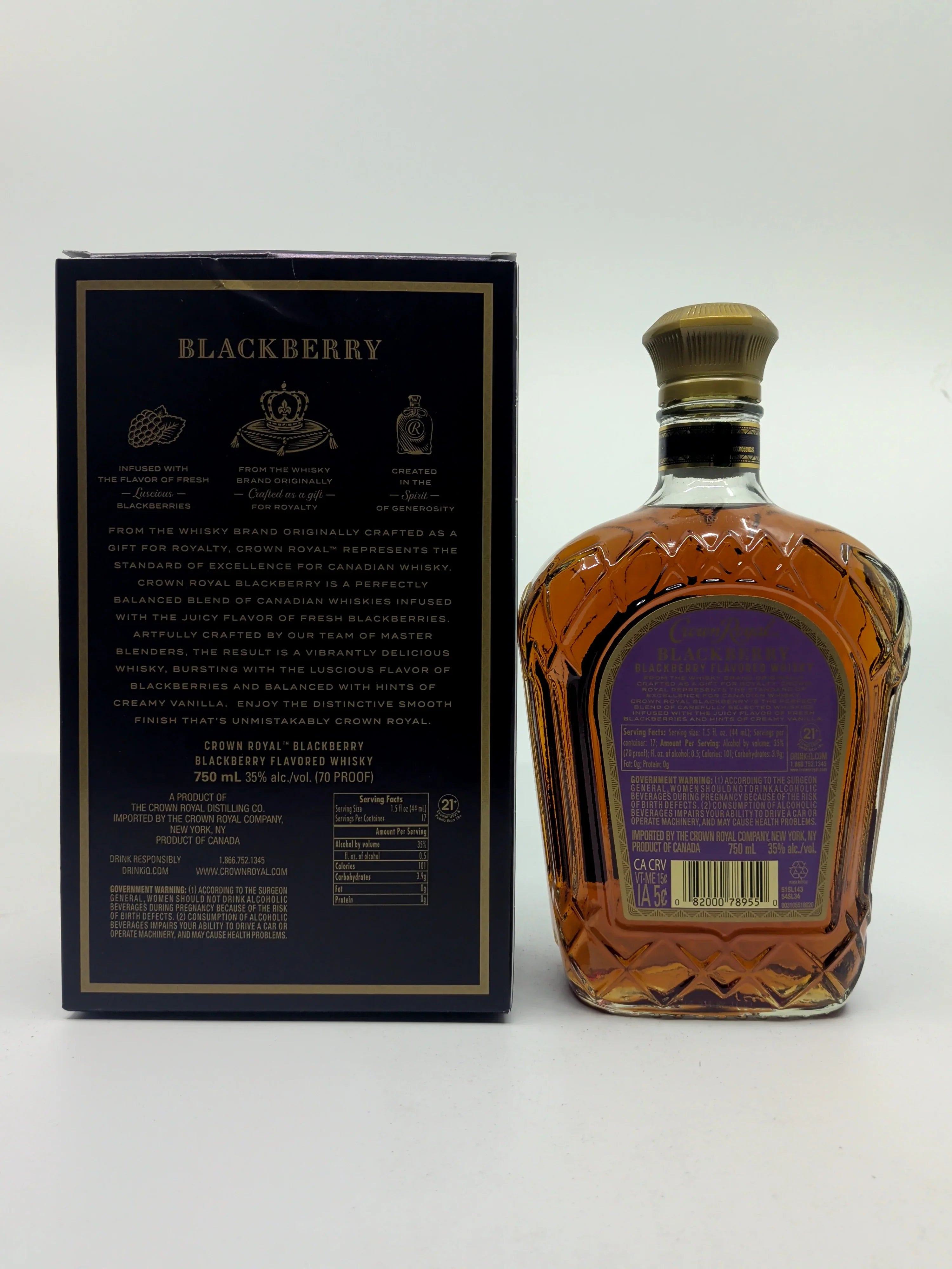 Crown Royal Blackberry Flavored Whisky 750ml