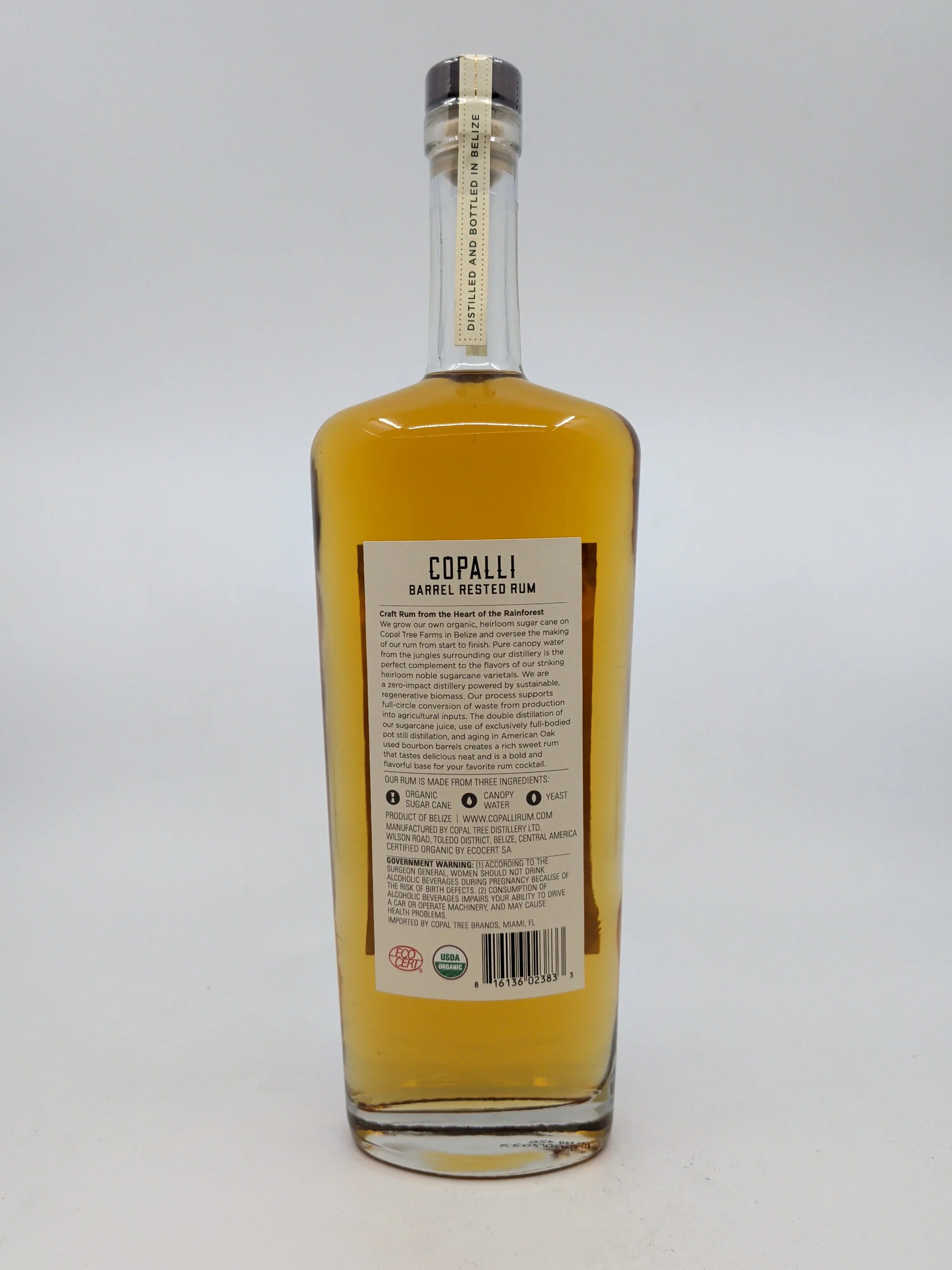 Copalli Barrel Rested Rum 750 ml