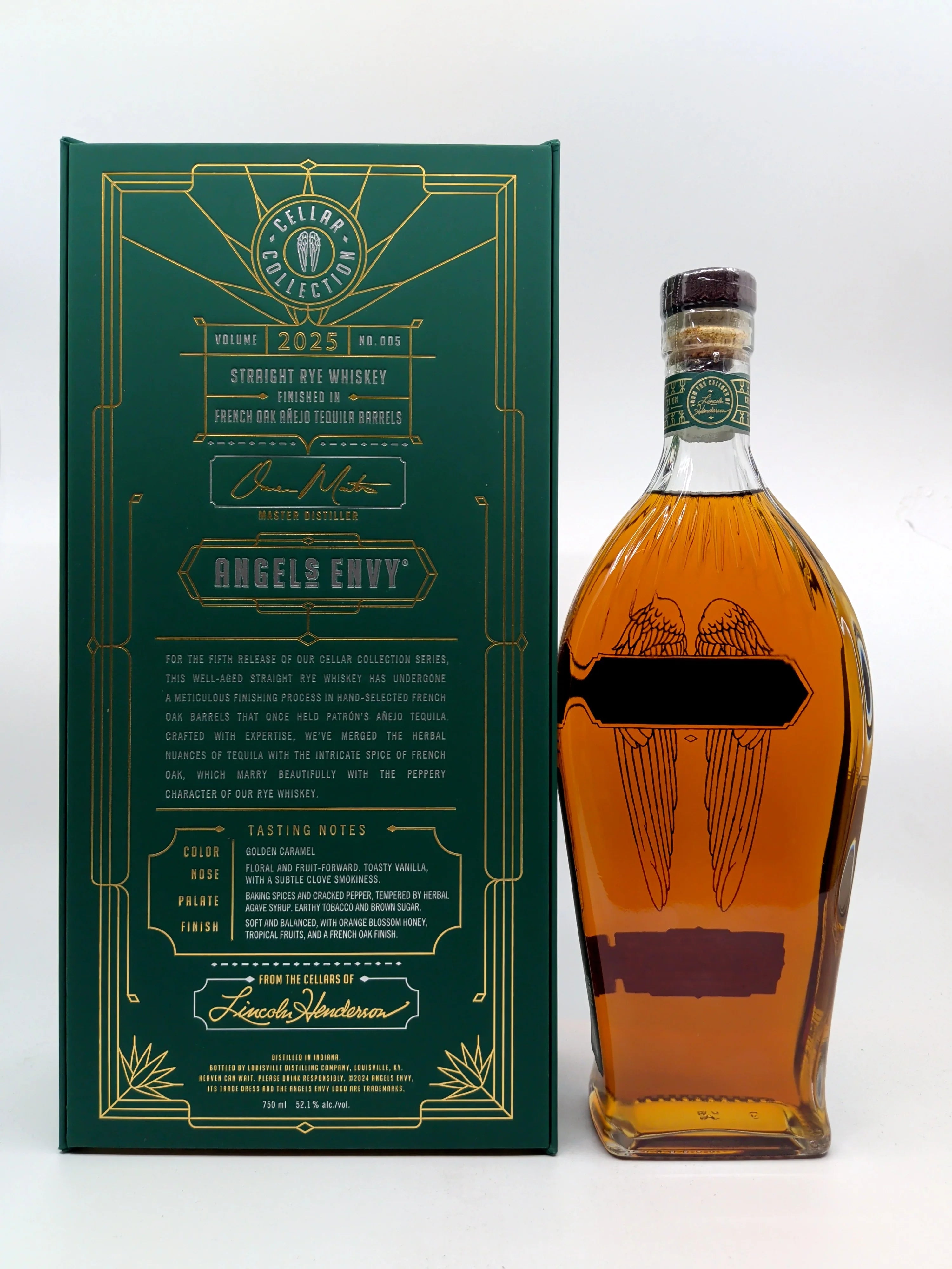 Angels Envy Straight Rye French Oak Anejo Tequila Barrels 2025 750 ML