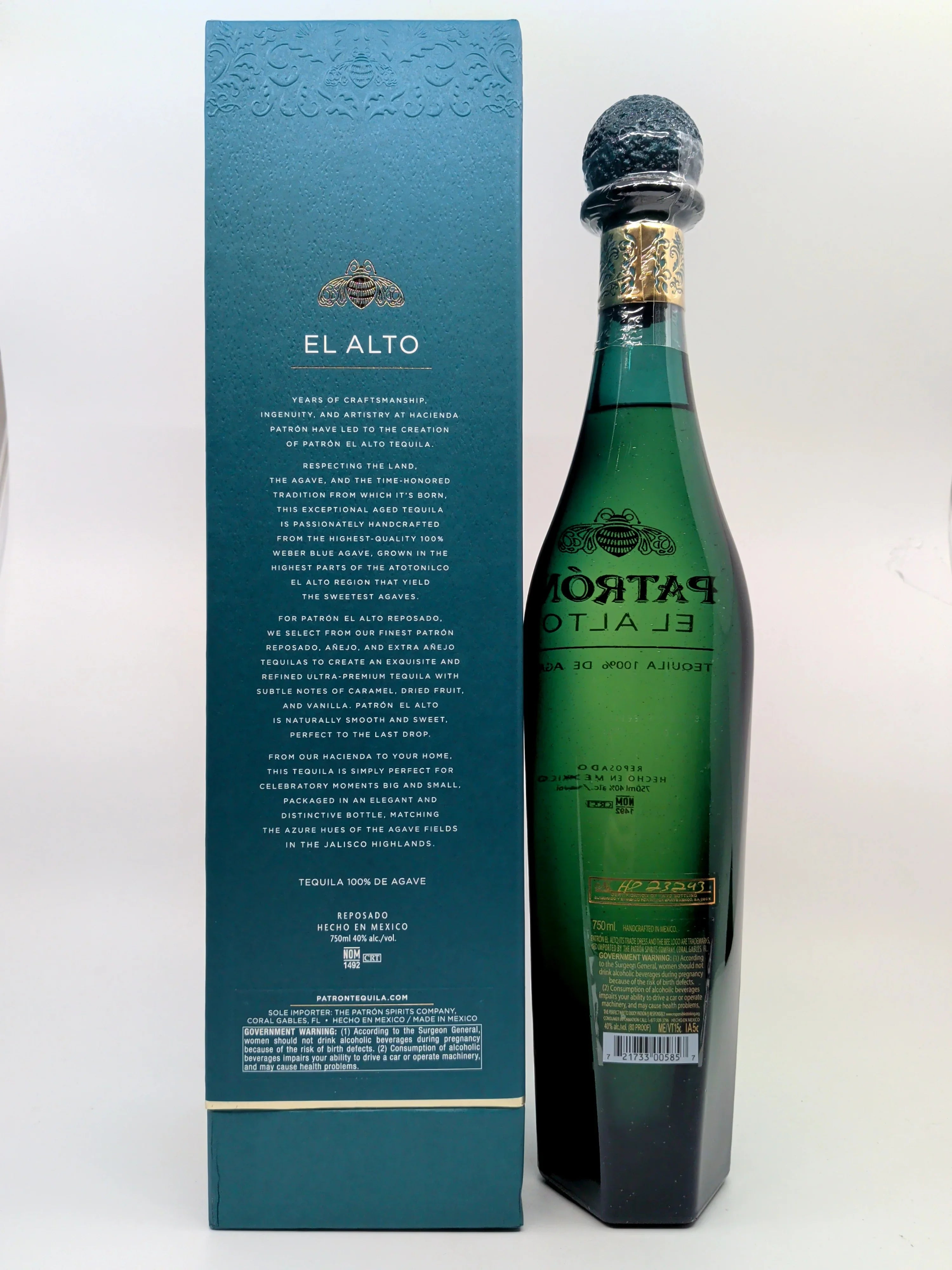 Patron El Alto Reposado 750ml