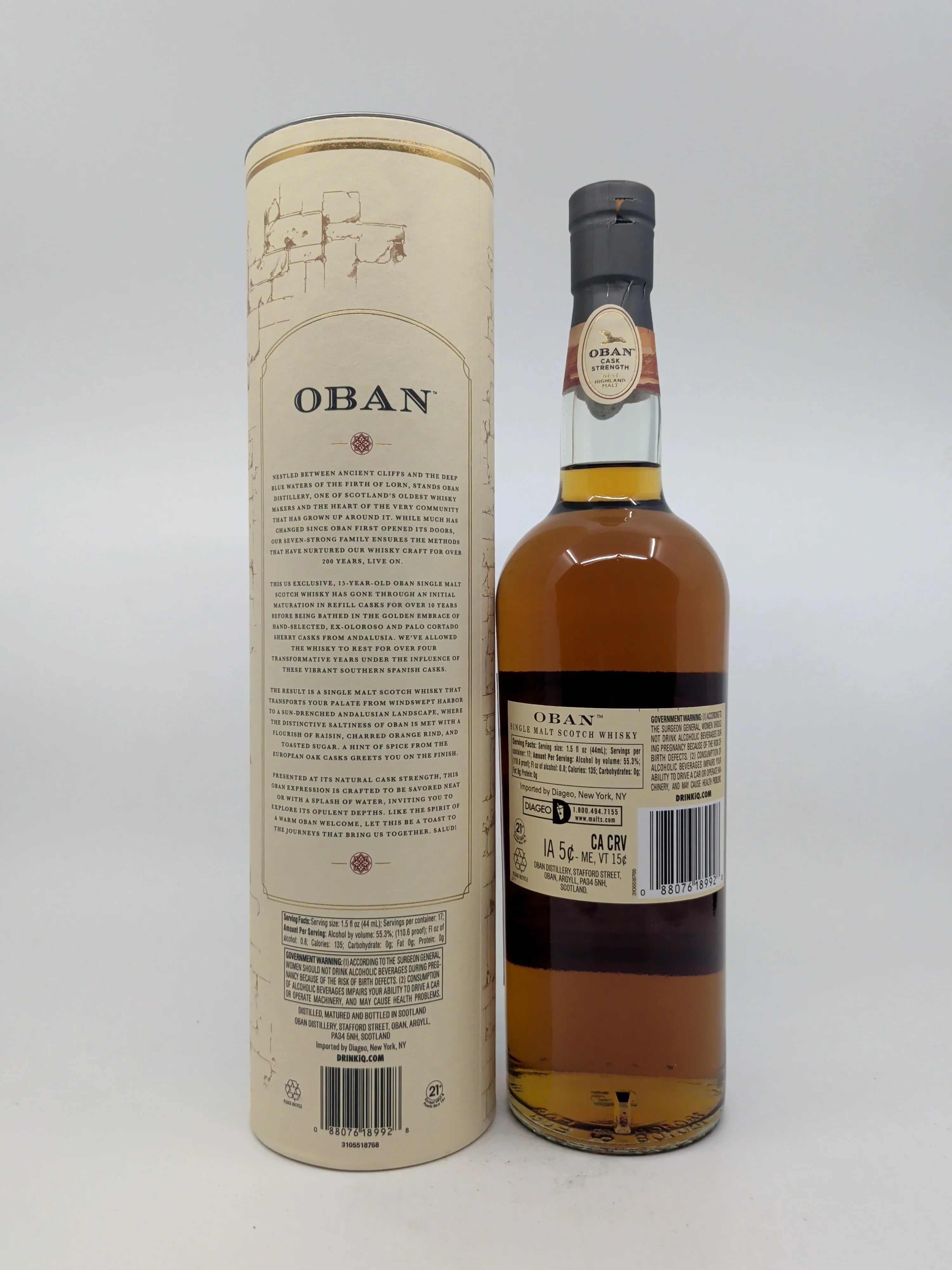 Oban Cask Strength Oloroso and Palo Cortado Cask Finish 15 year 750 ML
