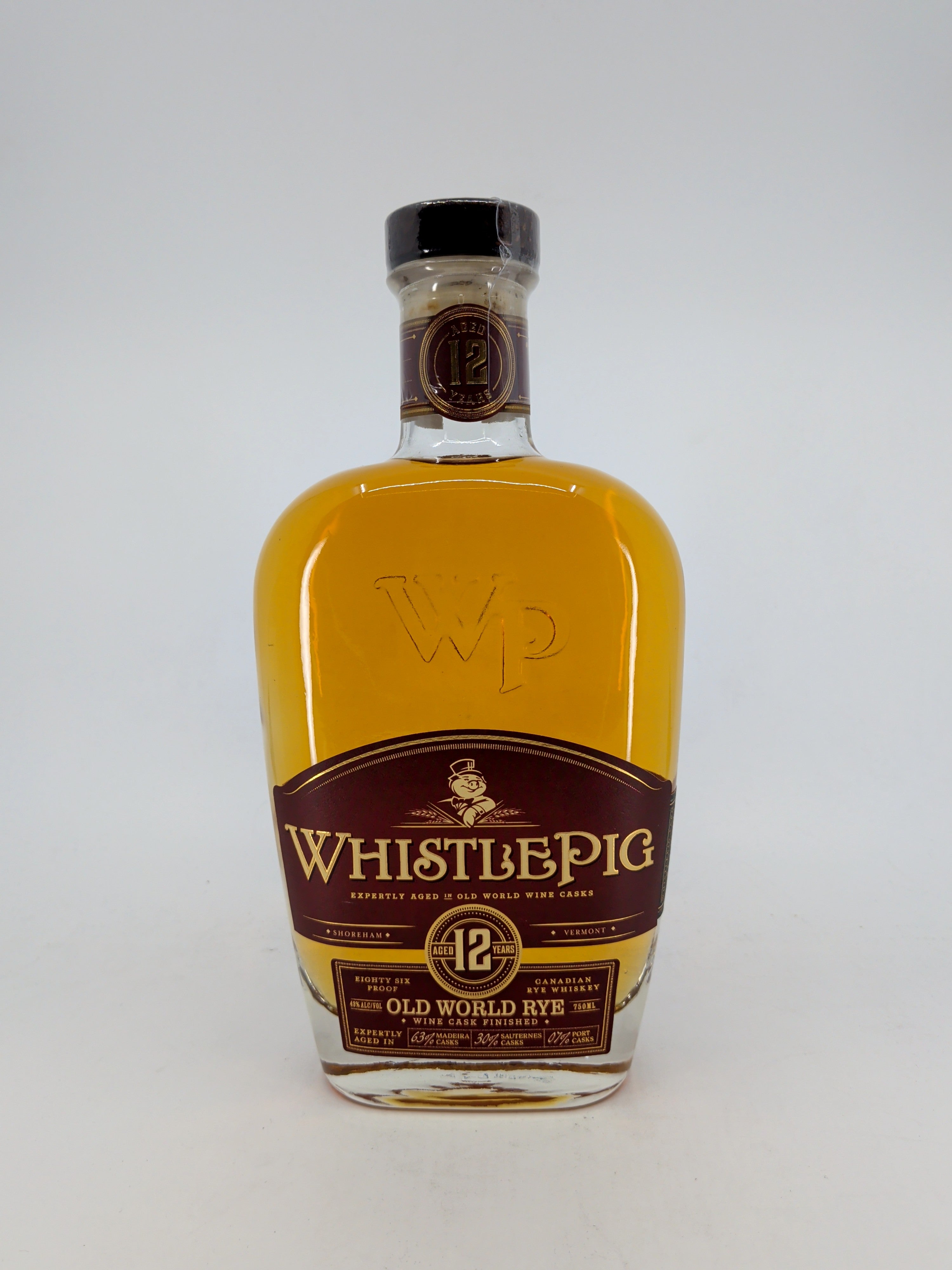WhistlePig 12 Year Old World Cask Rye Whiskey 750ml
