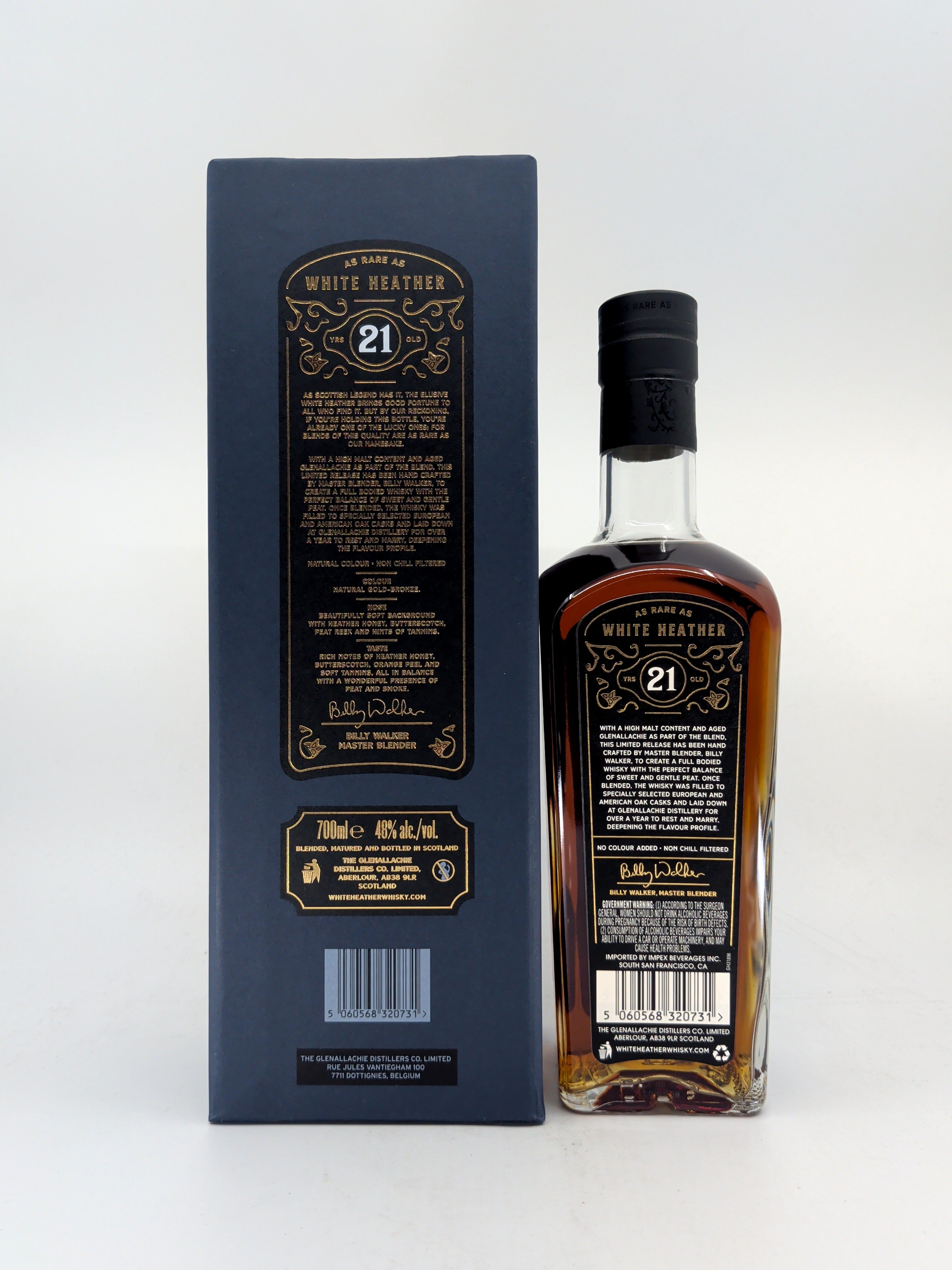 White Heather Blended Scotch Whisky 21 year 700 mL