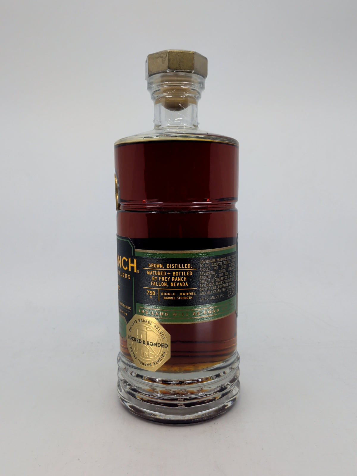 Frey Ranch Single Barrel Locked & Bonded Rye Whiskey 750ml