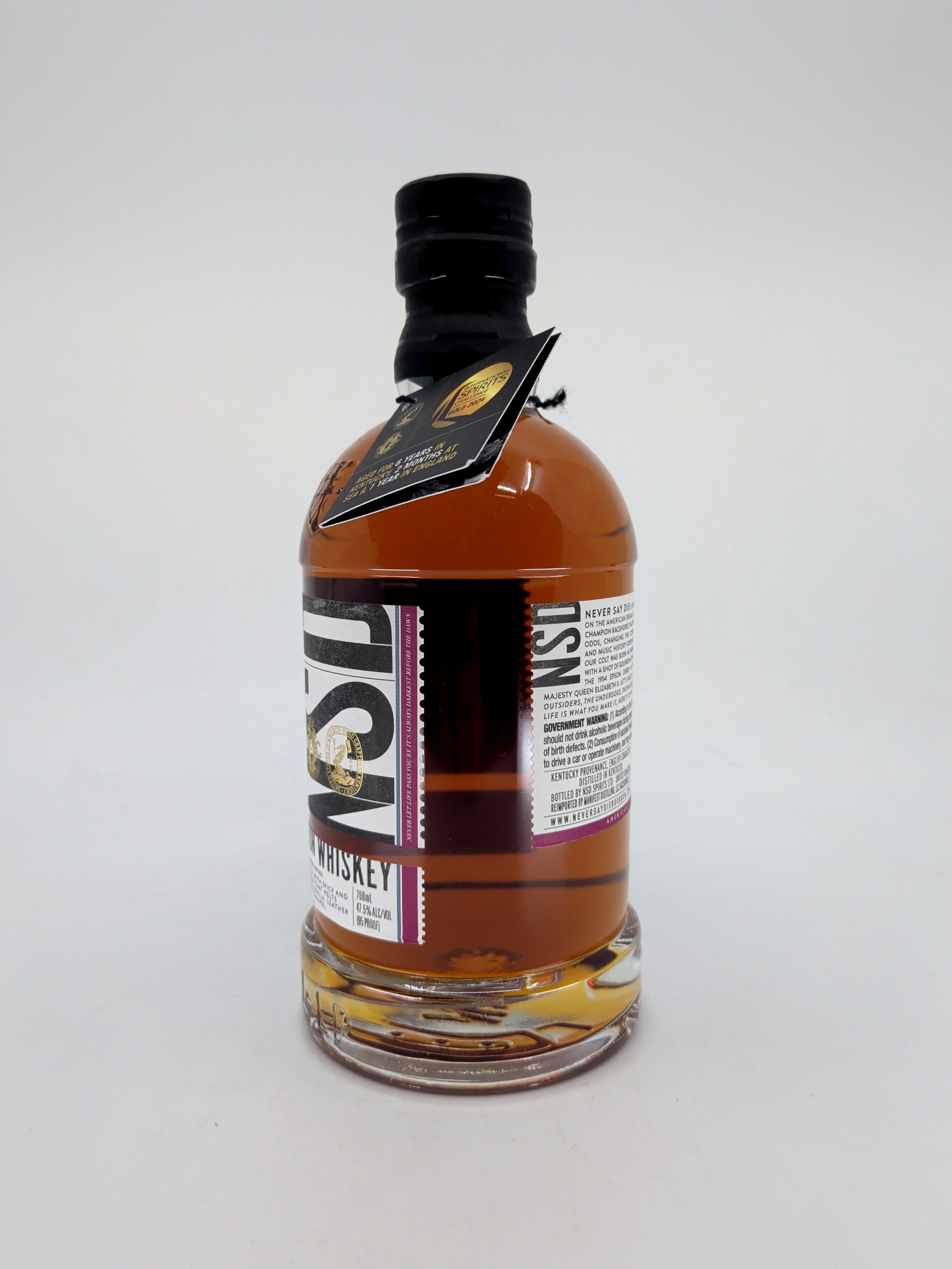 Never Say Die Barrel strengh whiskey 6 year 700ml