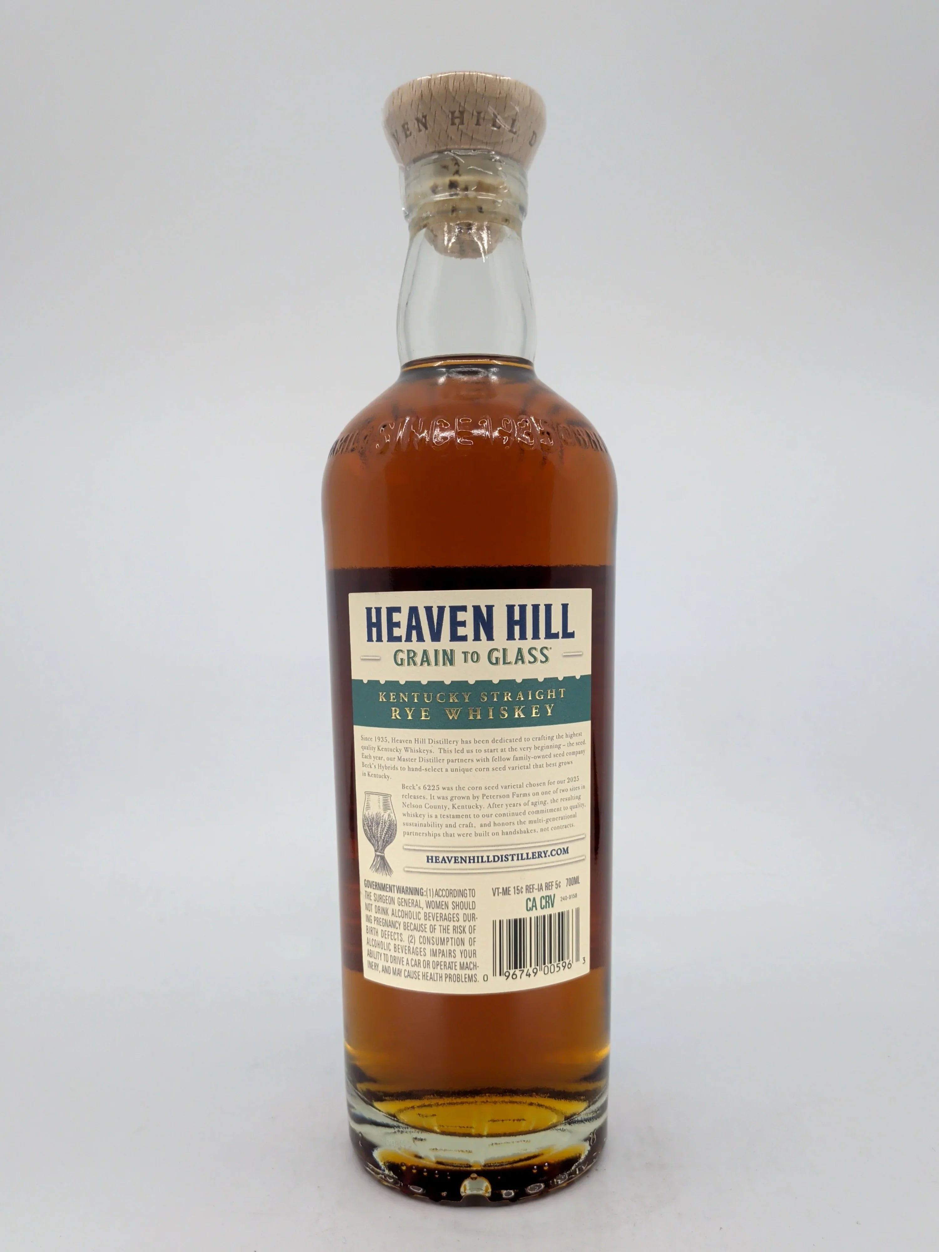 Heaven Hill Grain To Glass Kentucky Straight Rye Whiskey 700 ml