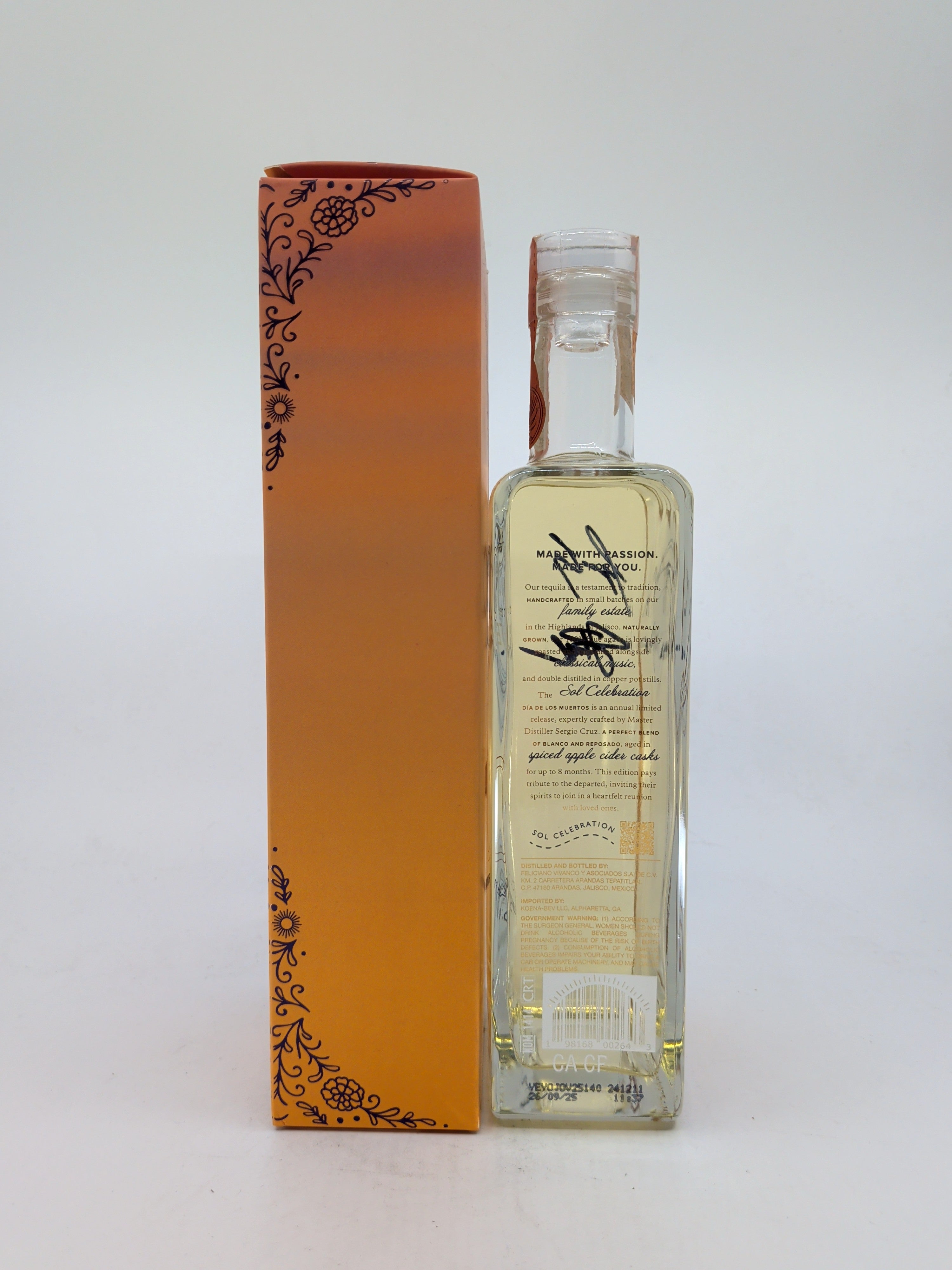 Yéyo Dia de los Muertos Sol Vol. II (Signed) Sun 750ml