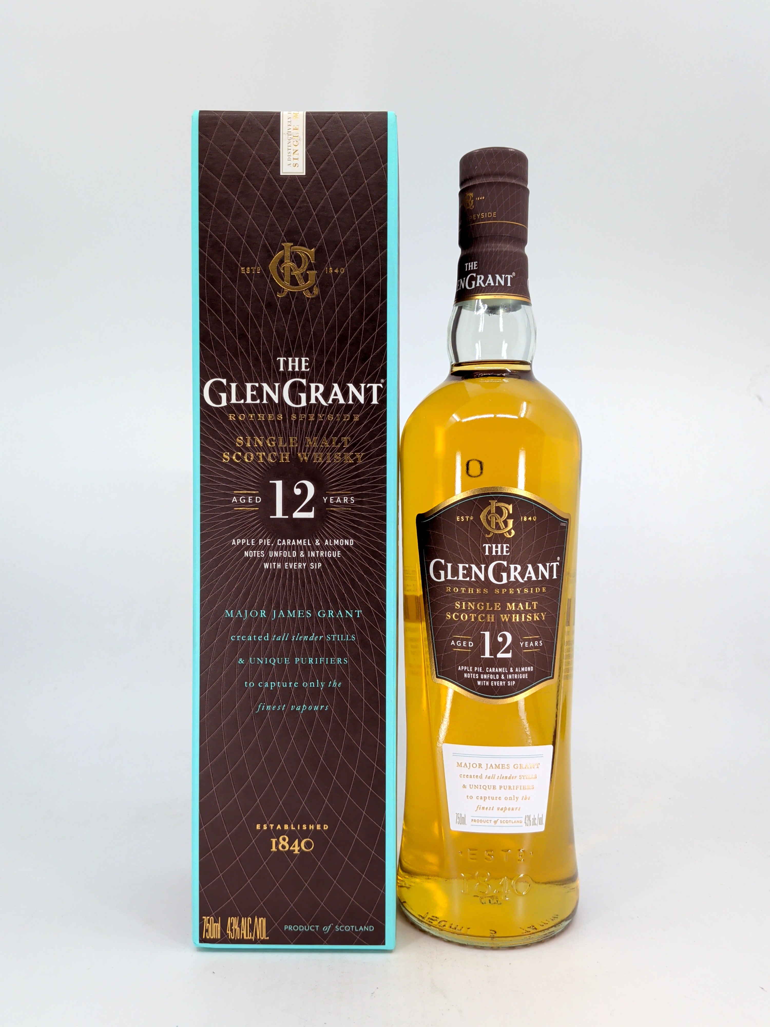 Glen Grant 12 Year Single Malt Scotch Whisky 750 ml