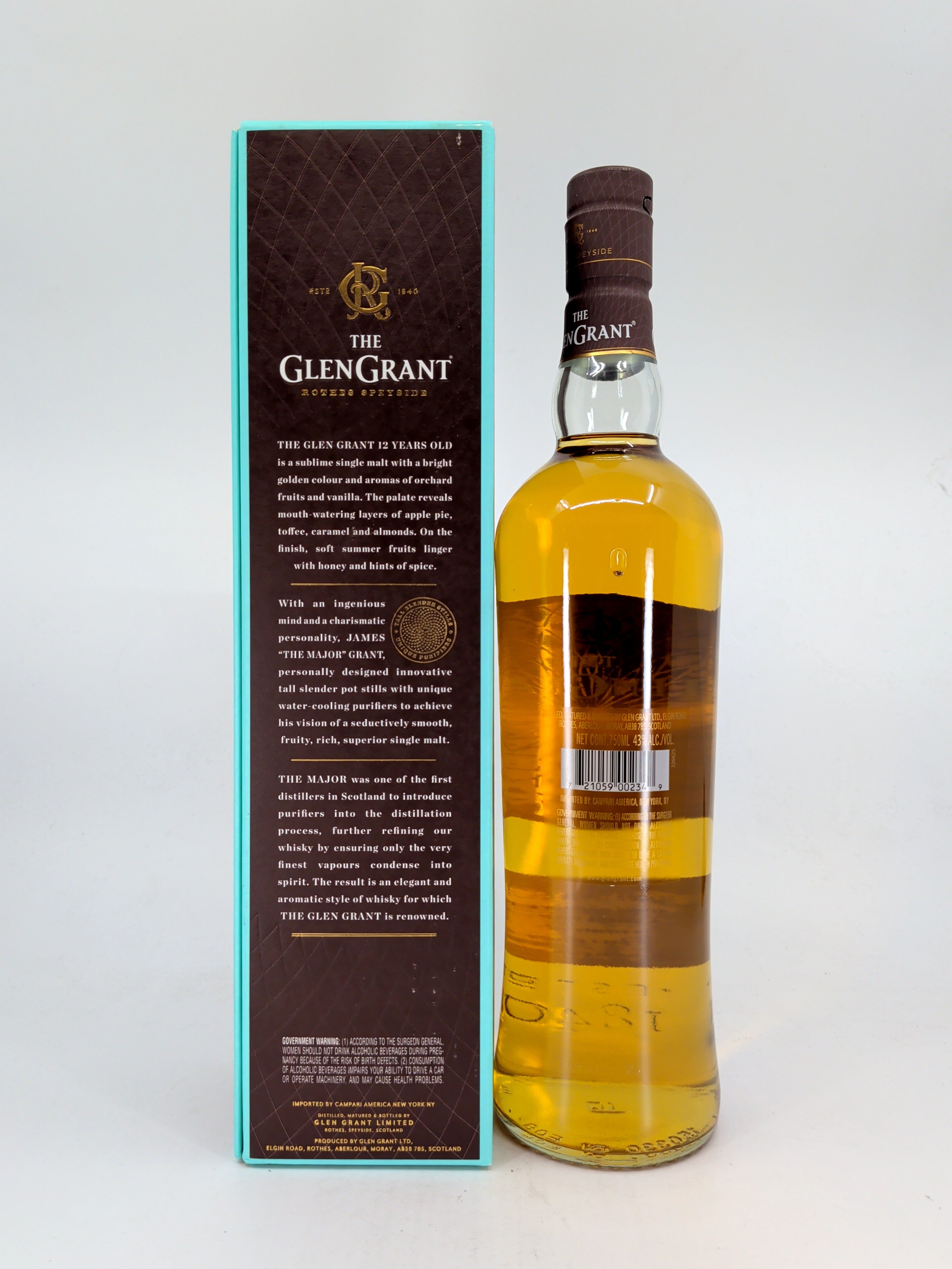 Glen Grant 12 Year Single Malt Scotch Whisky 750 ml