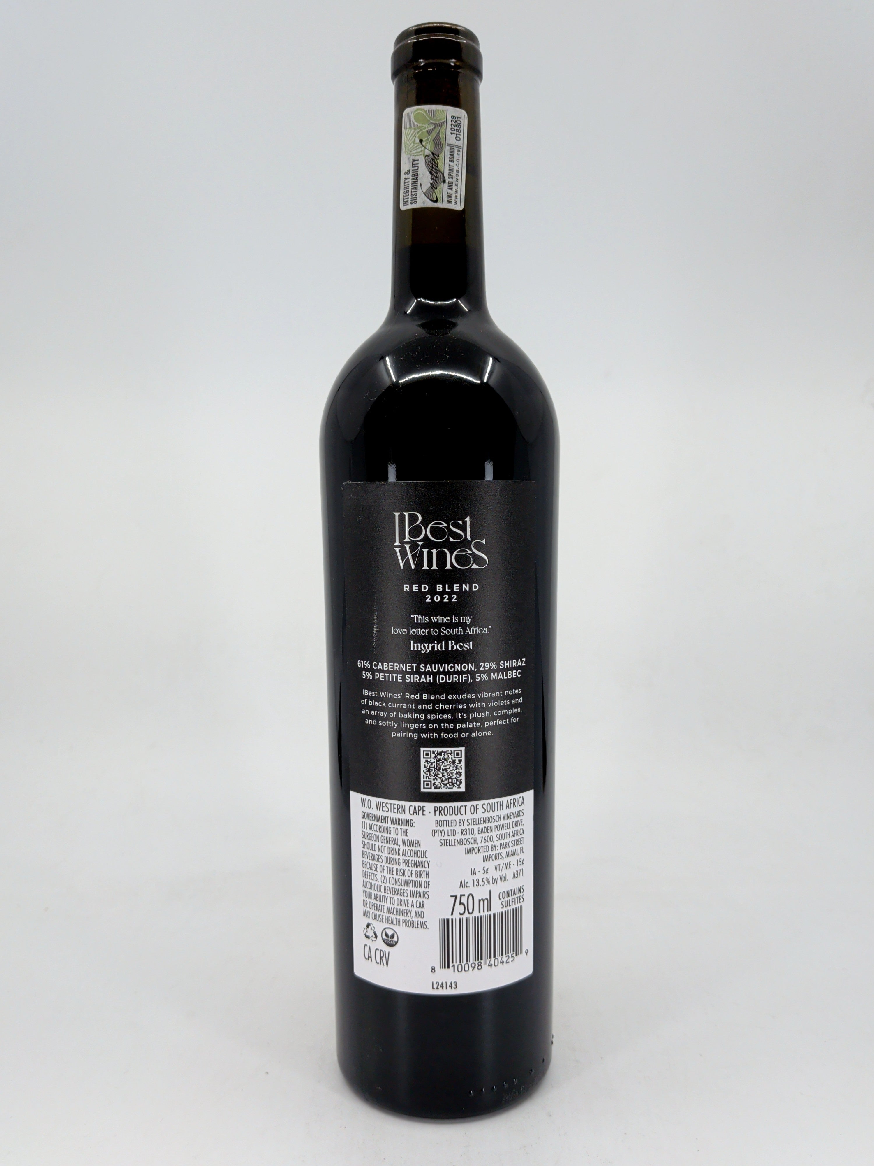 IBest Wines Red Blend South Africa 750 ml