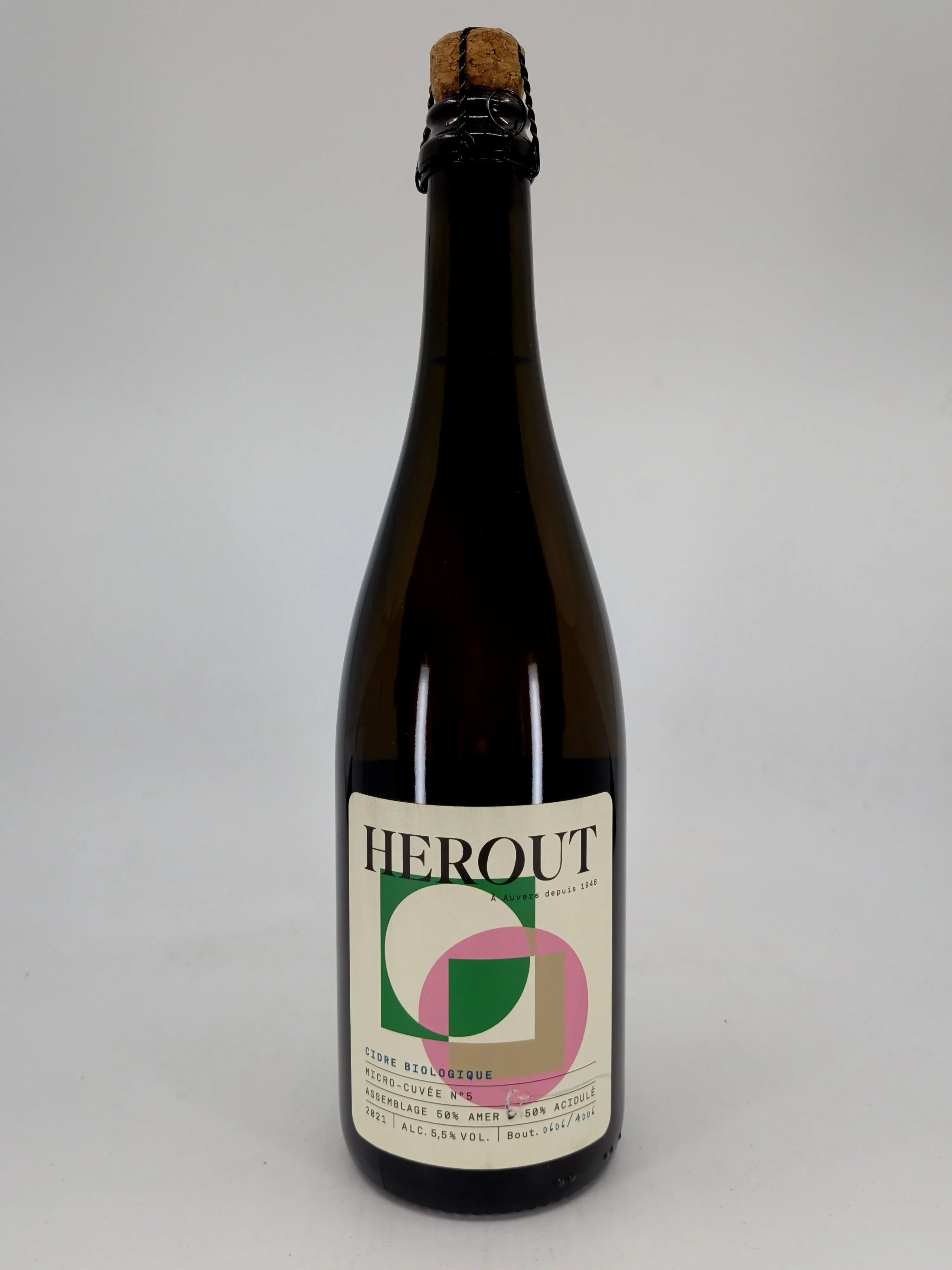 Herout Cidre Biologique Micro- Cuvee No 5 2021 750 ML