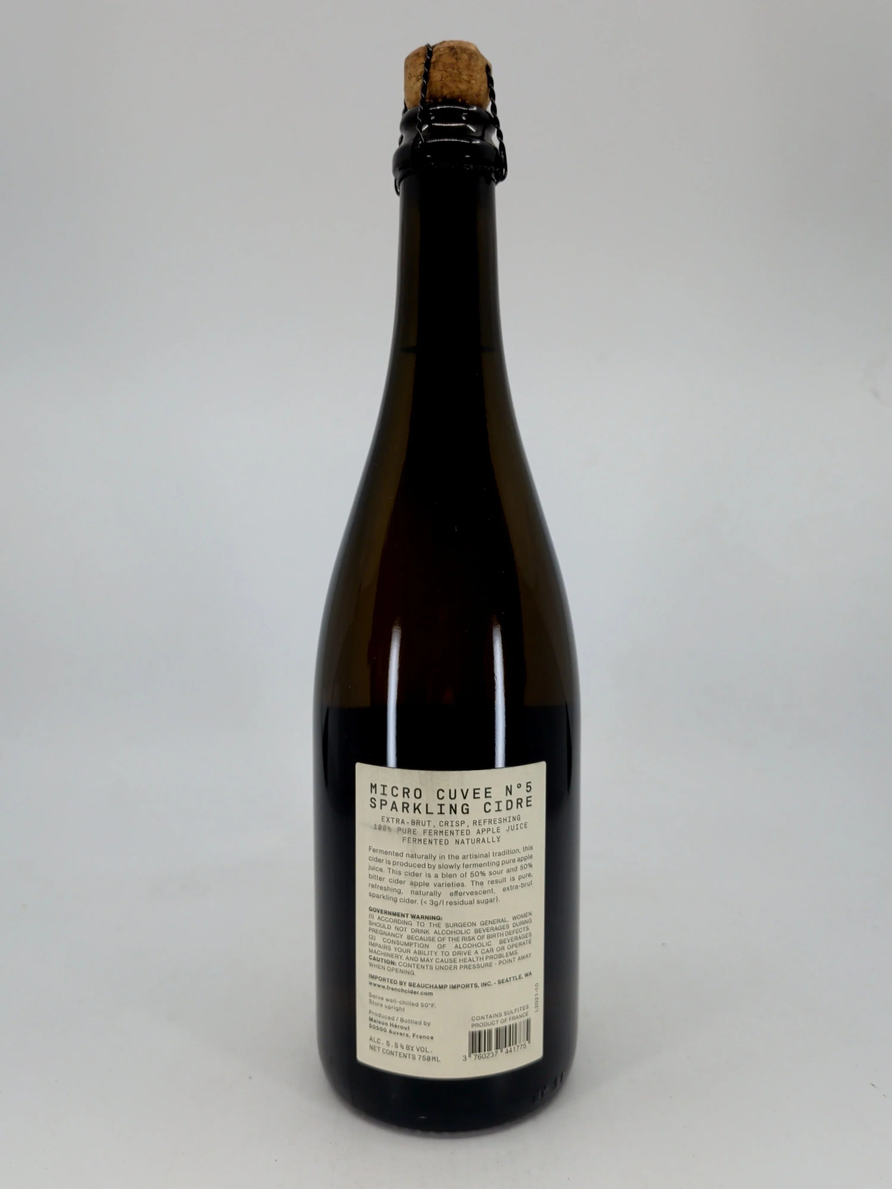 Herout Cidre Biologique Micro- Cuvee No 5 2021 750 ML