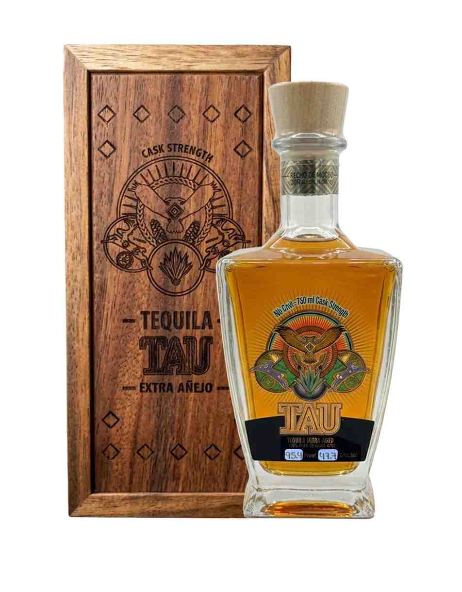 Tau Cask Strength Ultra Aged Tequila With Wooden Box 750ml