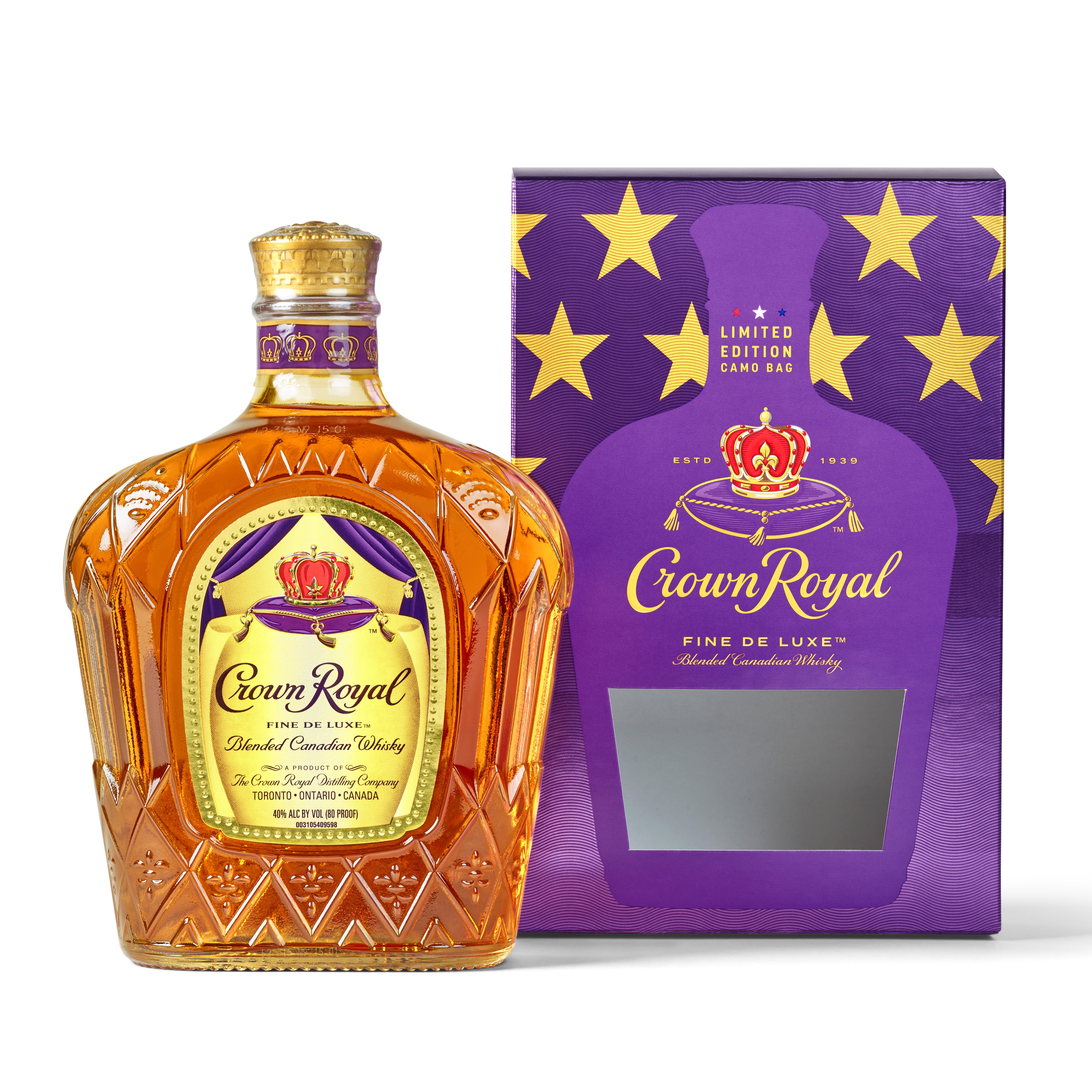 Crown Royal Limited Edition Fine De Luxe with Como Bag 750 ML - Captain Caskwell
