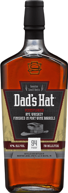 Dads Hat Pennsylvania Rye Whiskey 94 pf port barrel finish 750 ml - Captain Caskwell