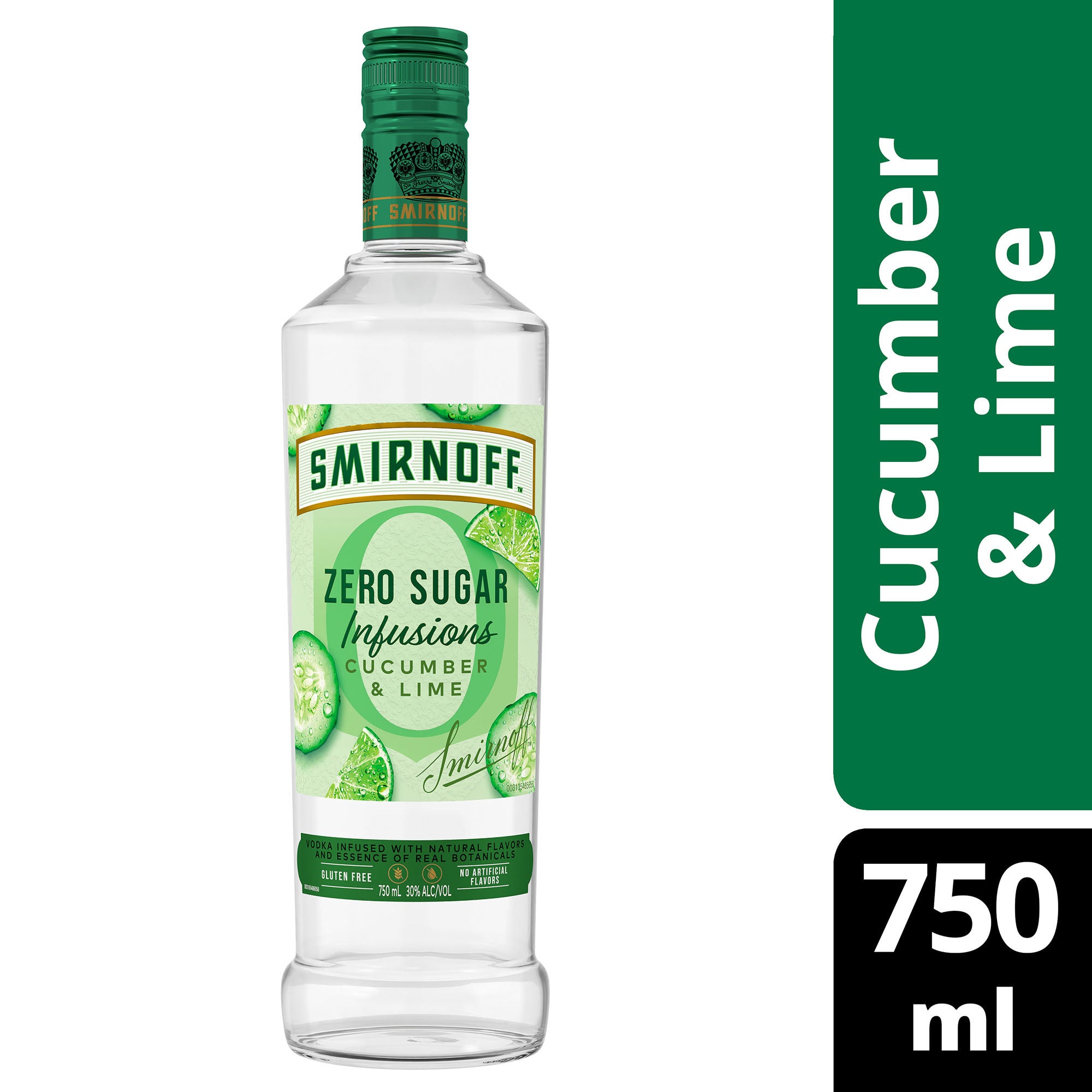 Smirnoff Infusions Cucumber and Lime 750 ml - Captain Caskwell