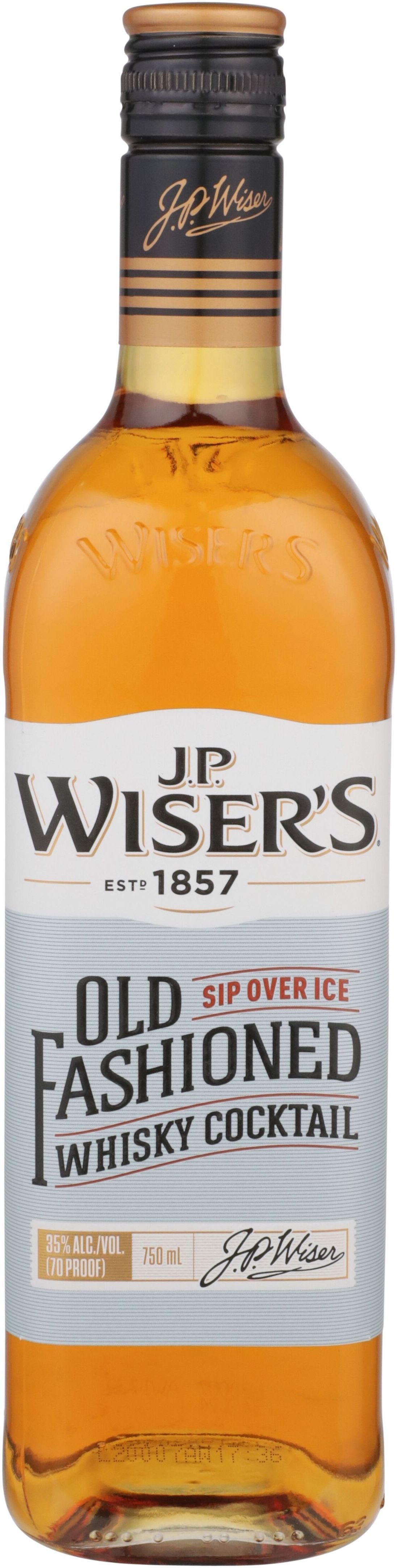 JP Wiser's Old Fashioned Whisky Cocktail 750ml - Captain Caskwell