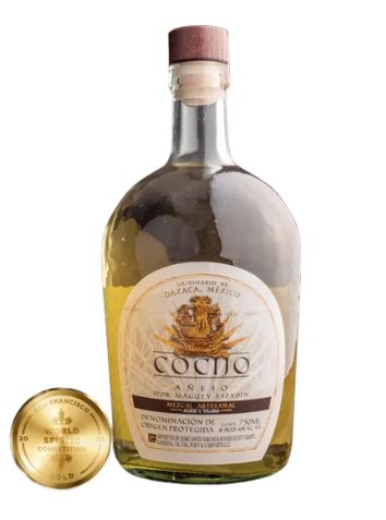 Cocijo Anejo Maguey Espadin Mezcal Artesanal 2 year 750 ml