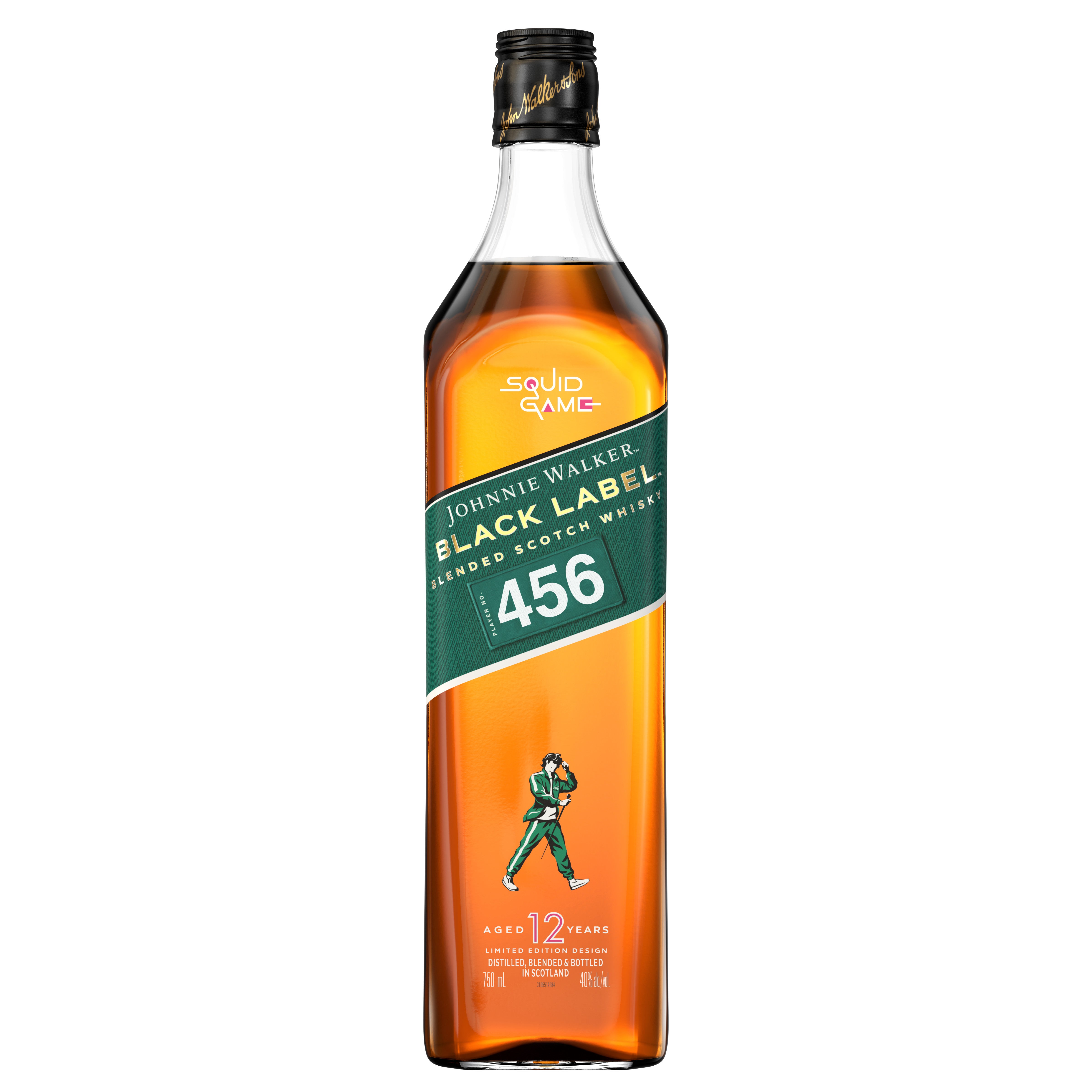 Johnnie Walker Black Label Squid Games Limited Edition 750ml - Captain Caskwell